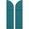 Ekena Millwork Americraft 4-Board (2 Batten) Wood Joined Board-n-Batten Shutters w/ Arch Top, ARW101BQ414X77ANH, PR ARW101BQ414X77ANH - alternate 1